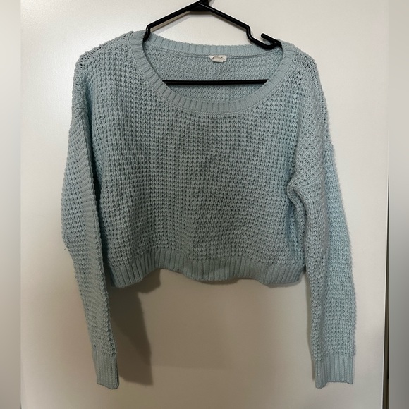 Garage Cropped Knit Sweater - Picture 1 of 3